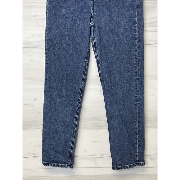 Express Jeans Womens 00 Blue Mom Jean Super High Rise Stretch Denim Skinny Pants - Picture 3 of 16